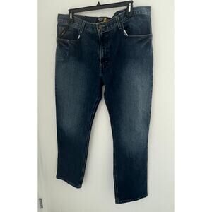 Ariat Rebar M3 Loose Straight Leg Dark Wash Button/Zip Close 6 pocket Jean 40/32